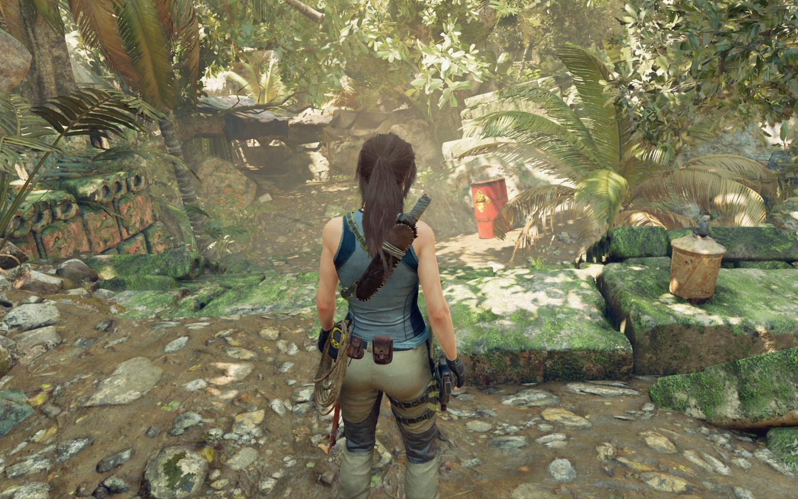 古墓丽影暗影水车那里怎么过