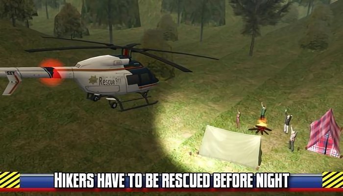 直升机的模拟救援截图2