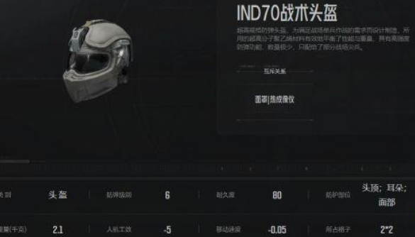 暗区突围哪个头盔最硬