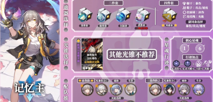 崩坏星穹铁道角色培养有什么推荐
