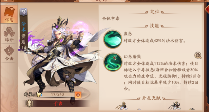 少年三国志2群雄于吉阵容怎么占位