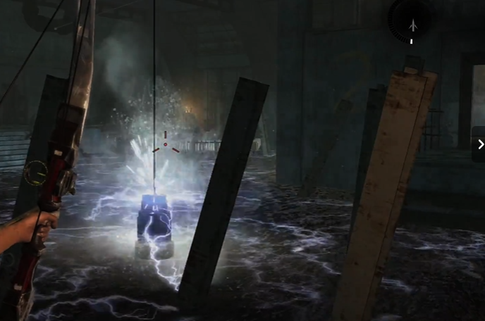 古墓丽影那个水闸门怎么过