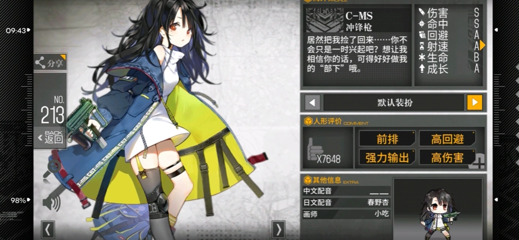 少女前线cms值得练吗