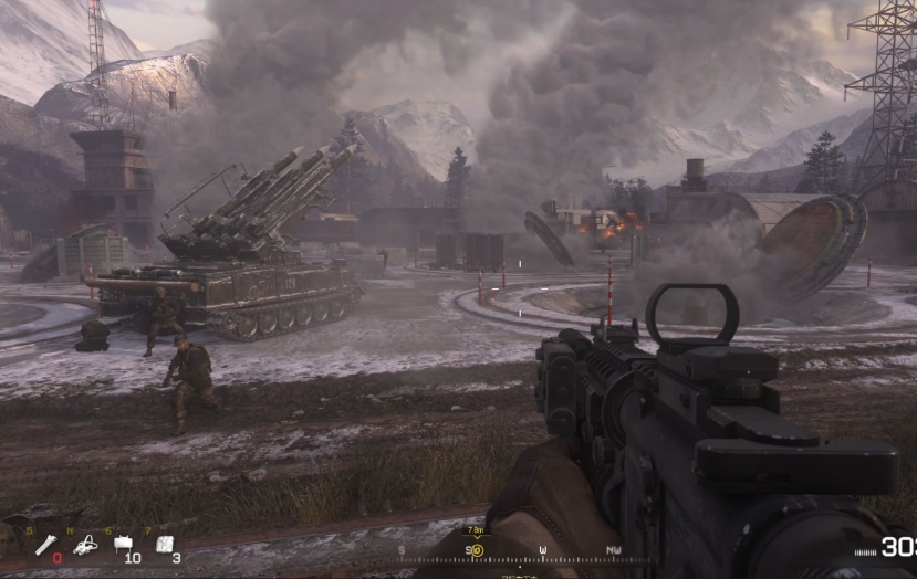 使命召唤4摧毁防空炮怎么过