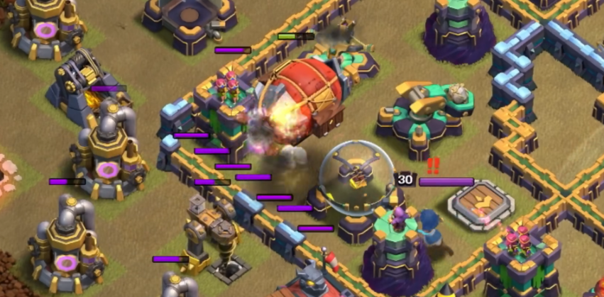 部落冲突部落战飞艇怎么破本