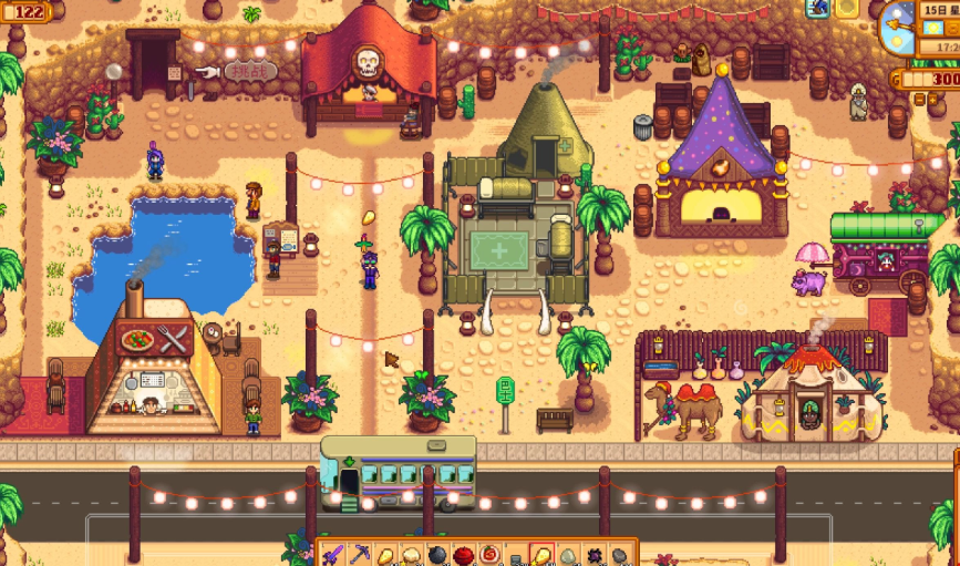 星露谷物语沙漠商店二楼怎么去