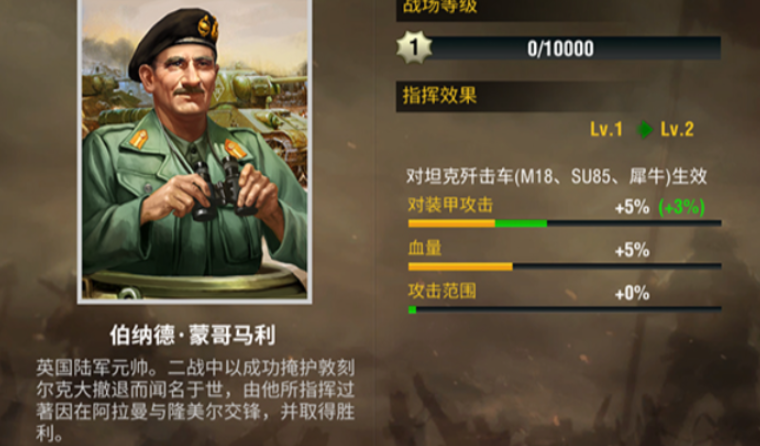 二战风云怎么升级军衔